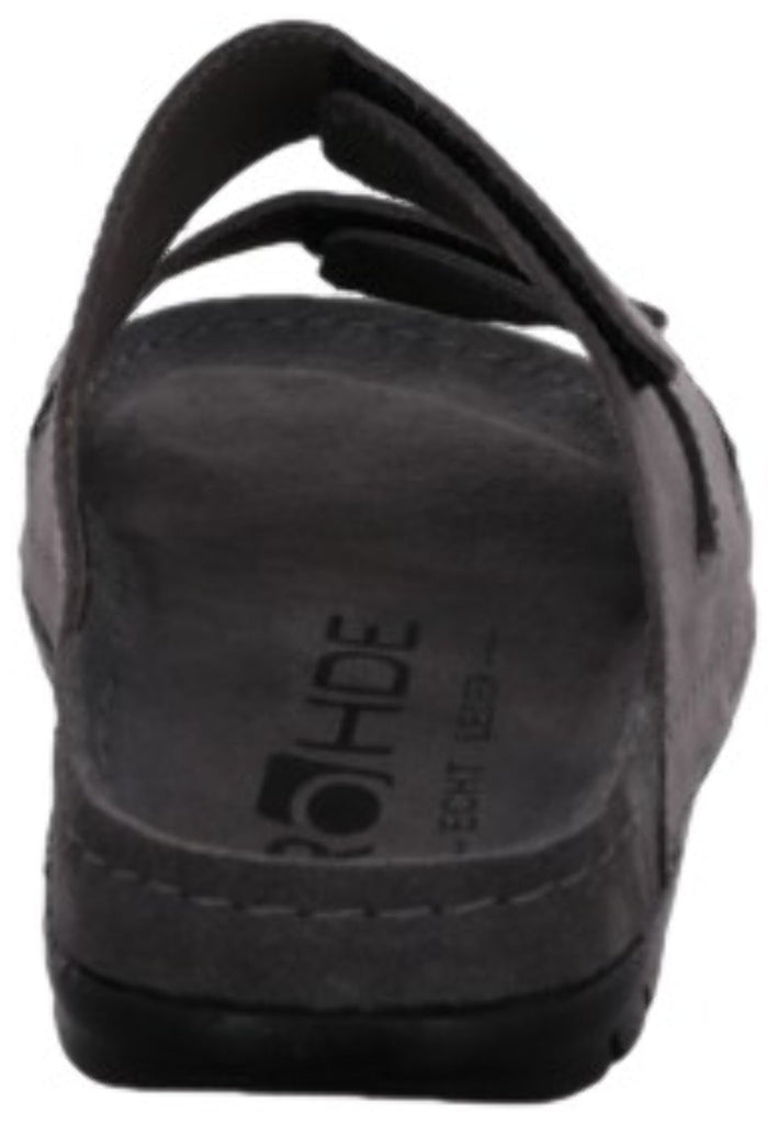 Rohde Pantoletten Nappaleder Anthrazit