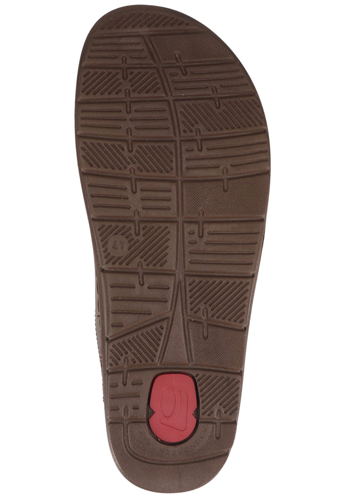 Rohde Pantoletten Nappaleder Dunkelbraun