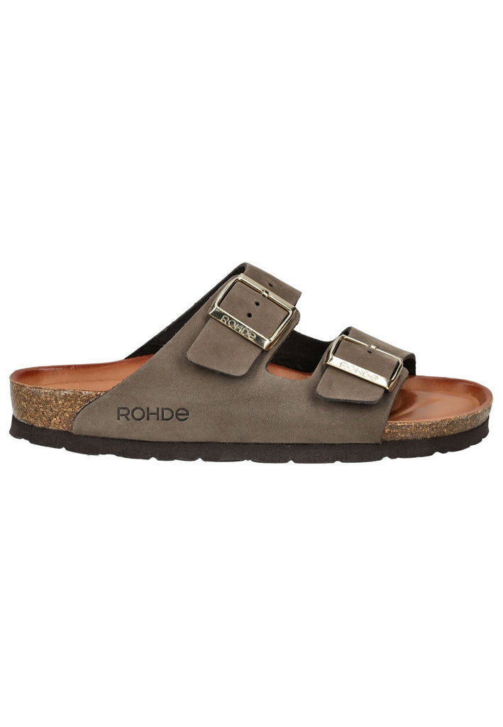 Rohde Pantoletten Nubukleder Mocca