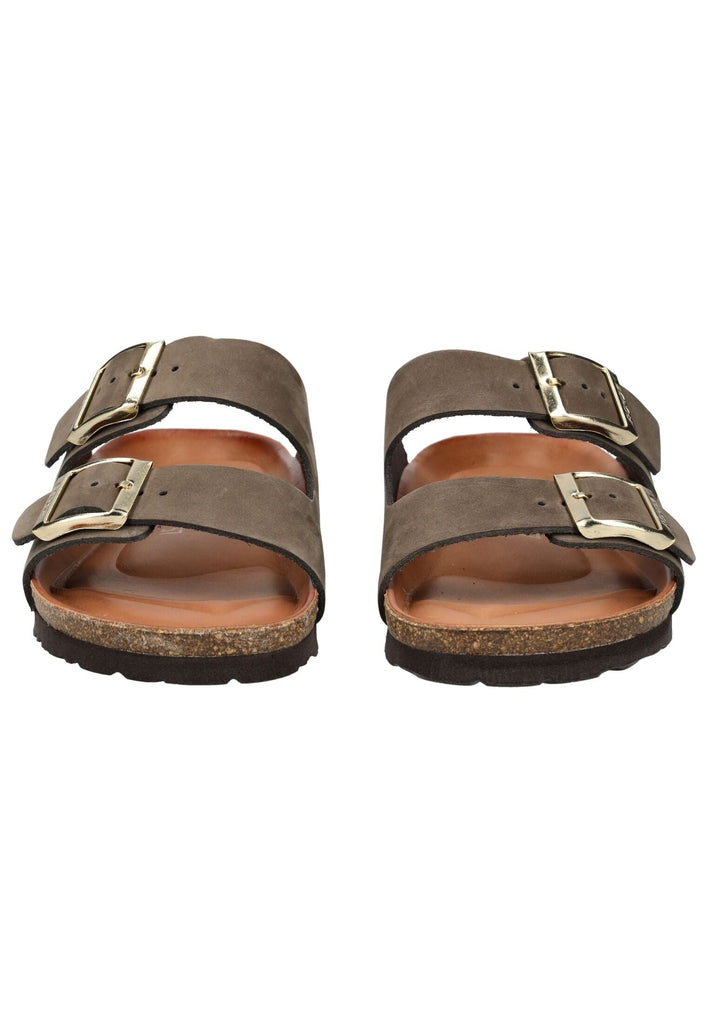 Rohde Pantoletten Nubukleder Mocca