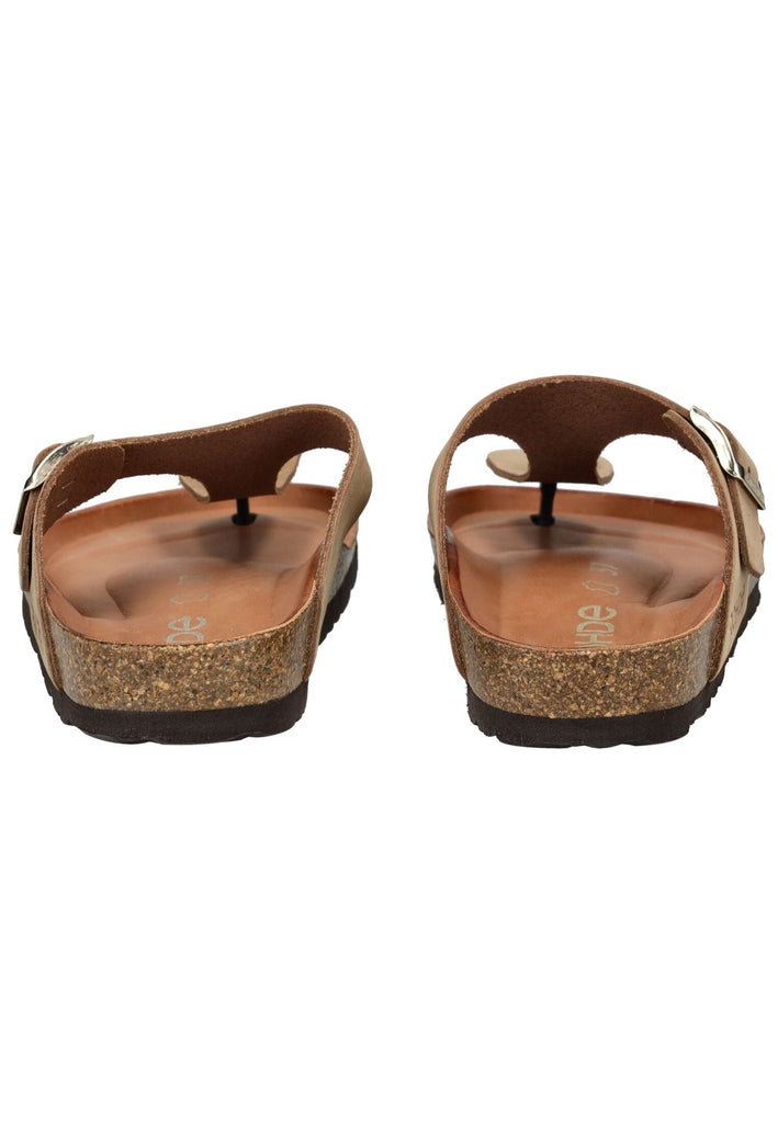 Rohde Pantoletten Nubukleder Natur