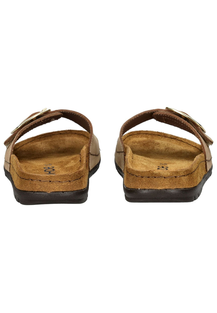 Rohde Pantoletten Nubukleder Natur