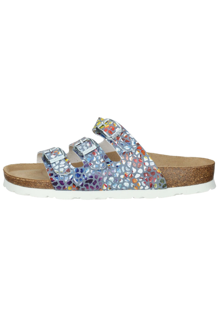 Pantoletten Rohde Hausschuhe Lederimitat Jeans