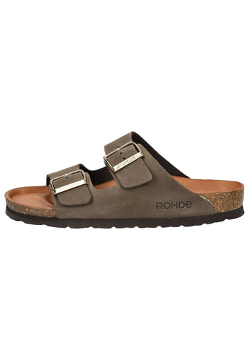 Pantoletten Rohde Pantoletten Nubukleder Mocca