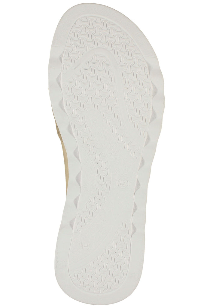 Rohde Pantoletten Veloursleder Beige