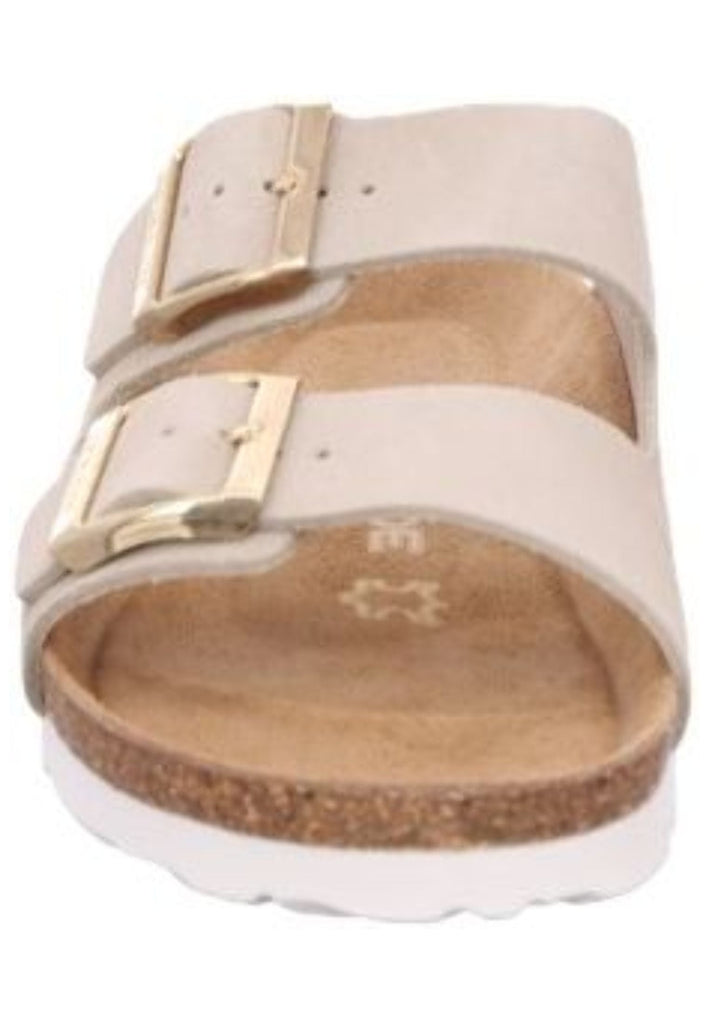 Rohde Pantoletten Veloursleder Elfenbein