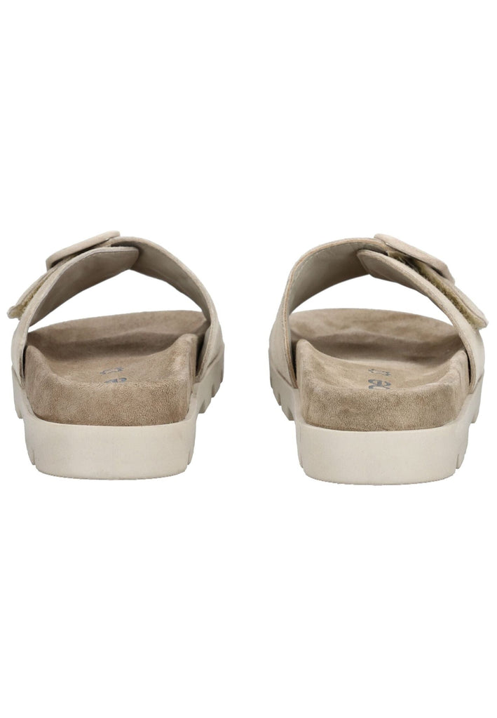 Rohde Pantoletten Veloursleder Natur