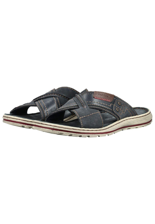 Rohde Pantoletten Veloursleder Ocean