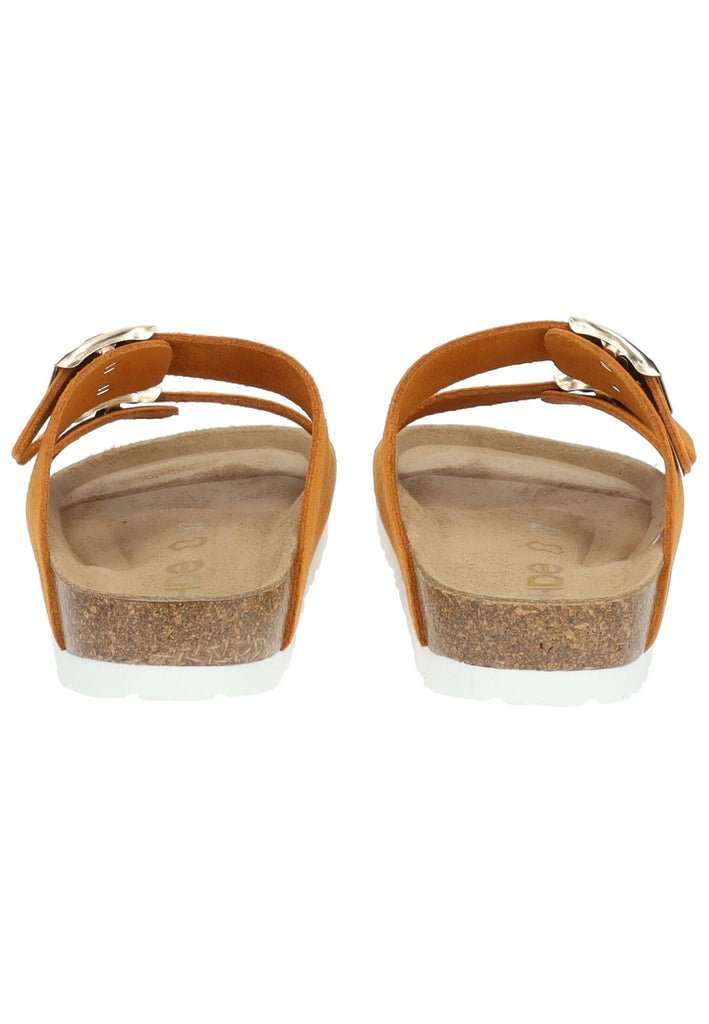 Rohde Pantoletten Veloursleder Orange