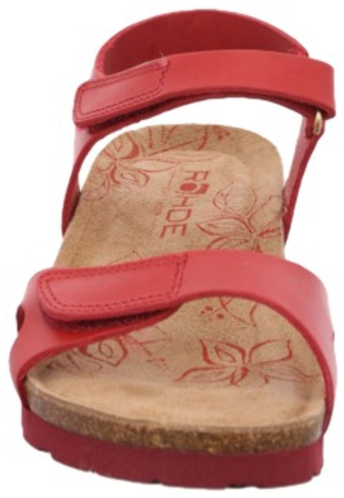 Rohde Sandalen Nubukleder Rot
