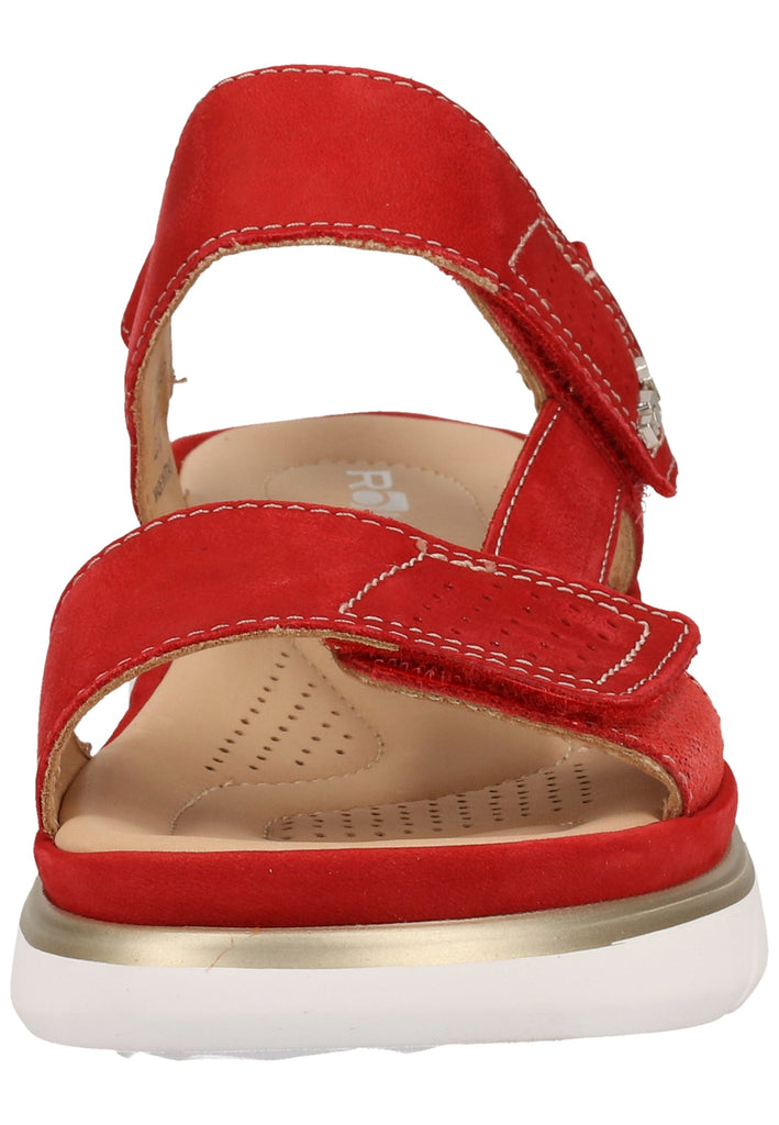 Rohde Sandalen Nubukleder Rot