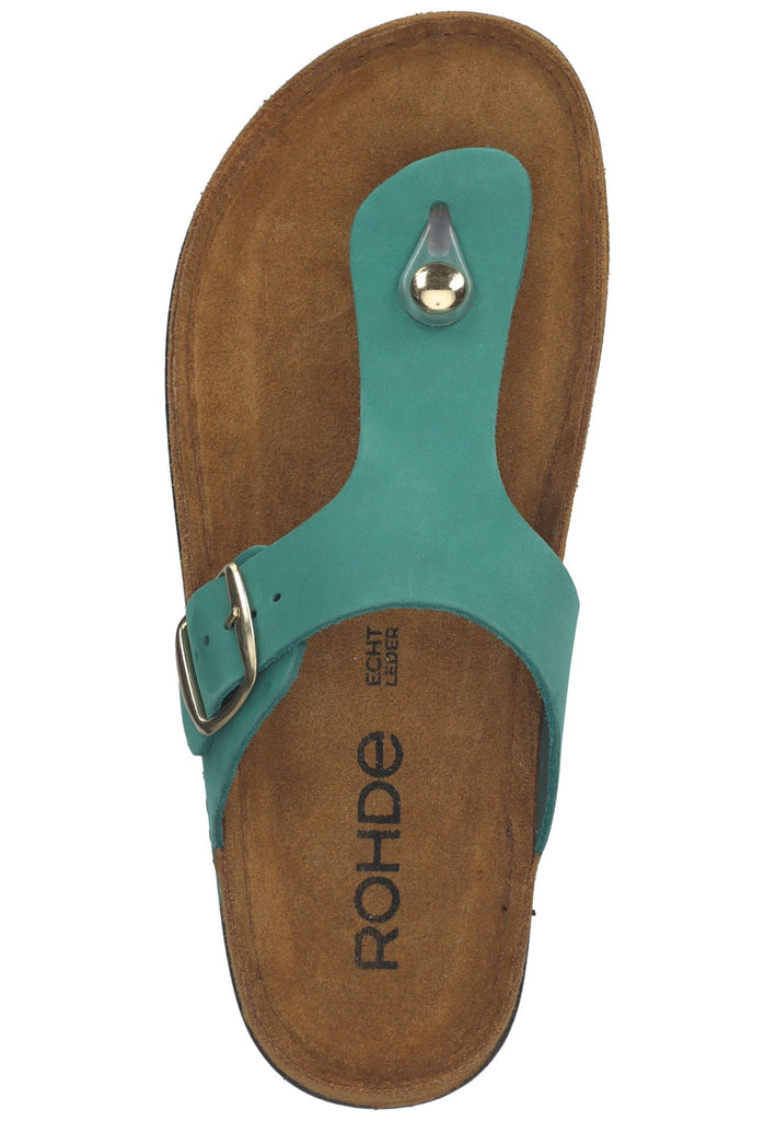 Rohde Zehensteg Leder Grün