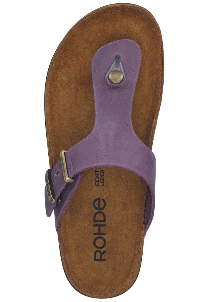 Rohde Zehensteg Leder Lila