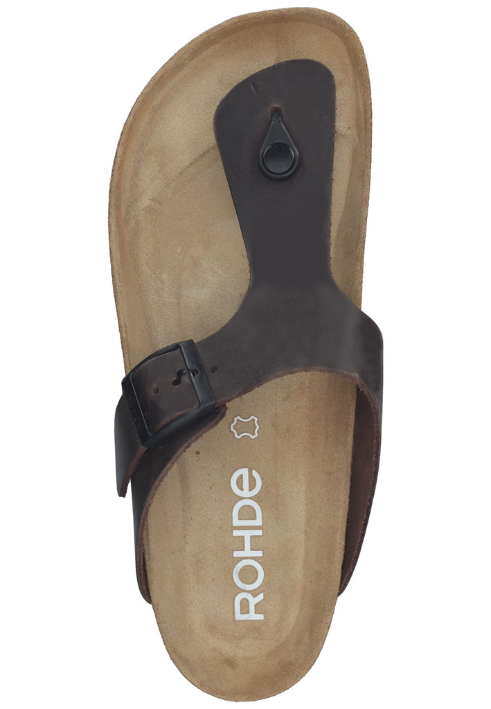 Rohde Zehensteg Leder Mocca
