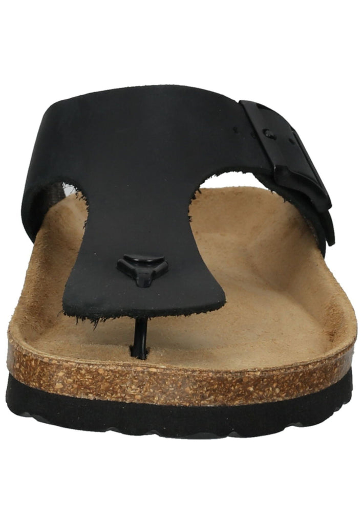 Rohde Zehensteg Leder Schwarz