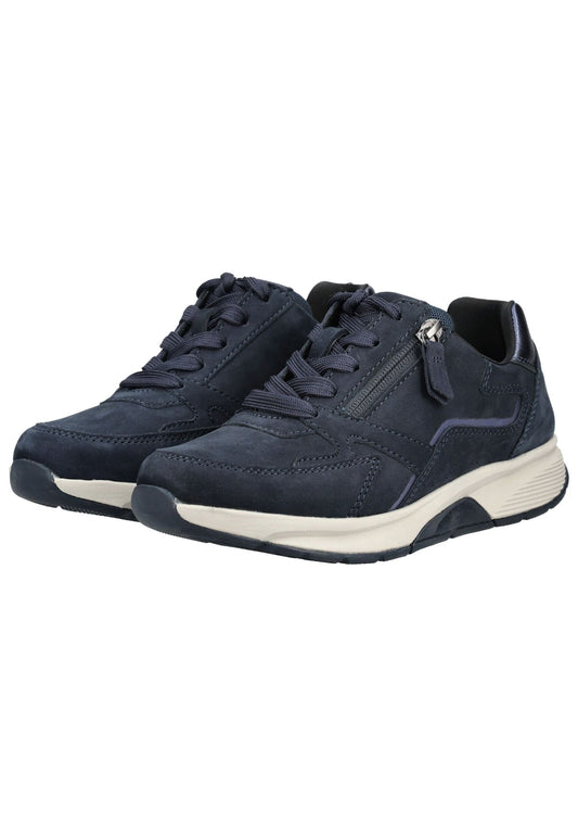 rollingsoft Sneaker Nubukleder Blau