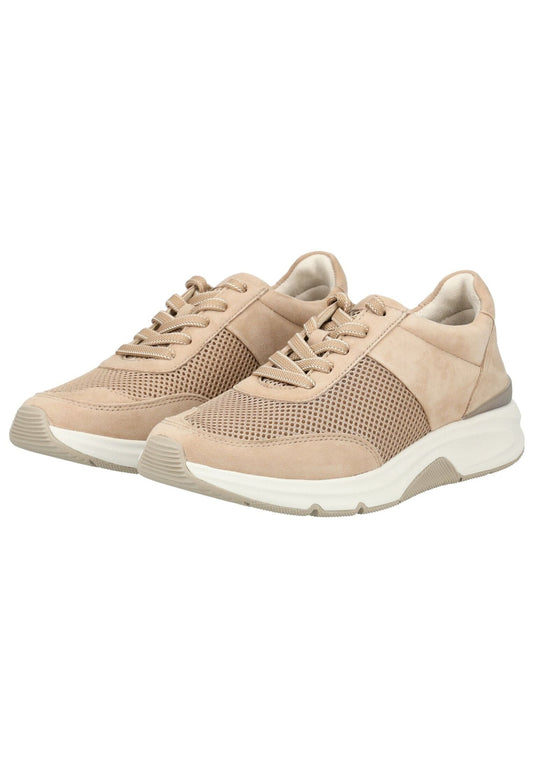 rollingsoft Sneaker Veloursleder/Mesh Sand
