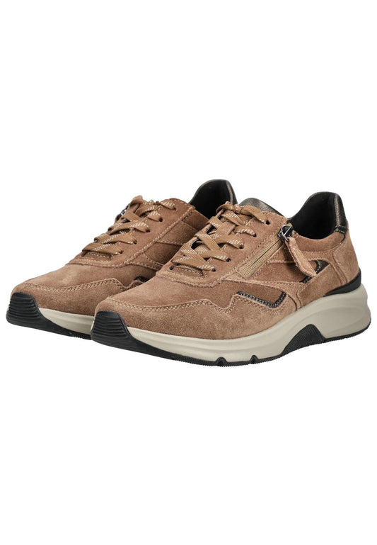 rollingsoft Sneaker Veloursleder Nut