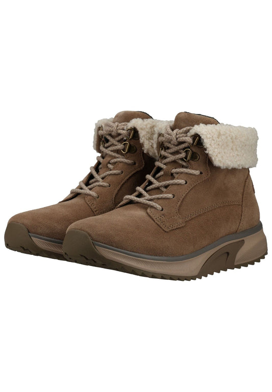 rollingsoft Stiefelette Veloursleder Beige