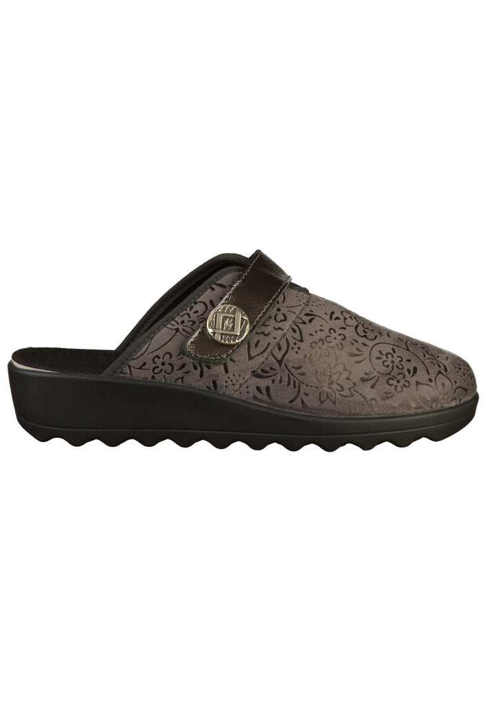 Romika Pantoletten Lederimitat Grau