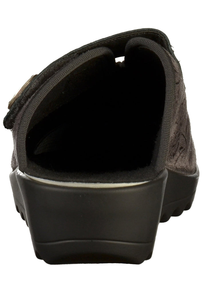 Romika Pantoletten Lederimitat Grau