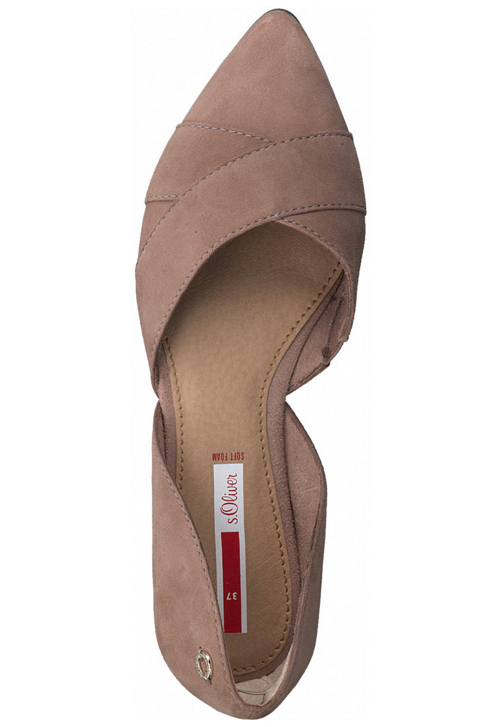 s.Oliver Ballerinas Leder Altrosa