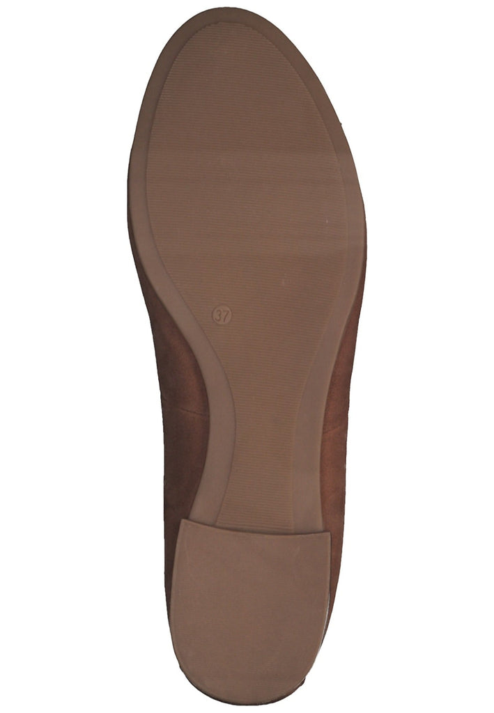 s.Oliver Ballerinas Leder Cognac