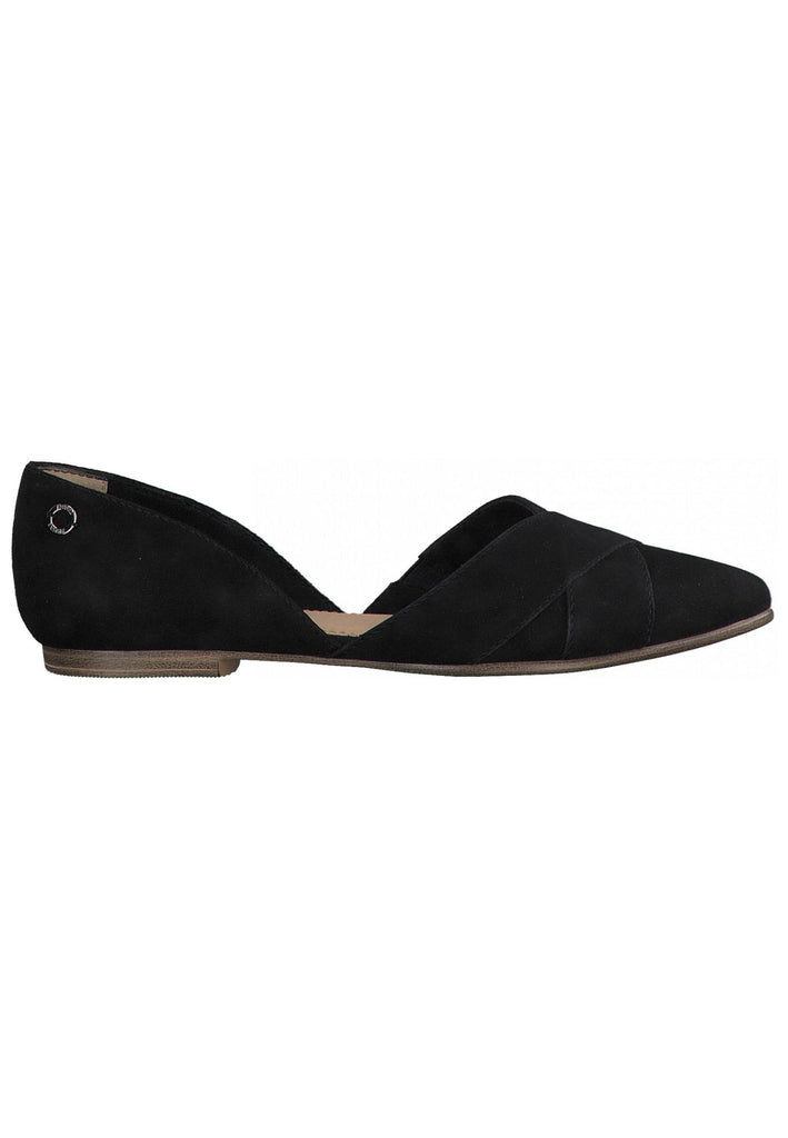 s.Oliver Ballerinas Leder Schwarz