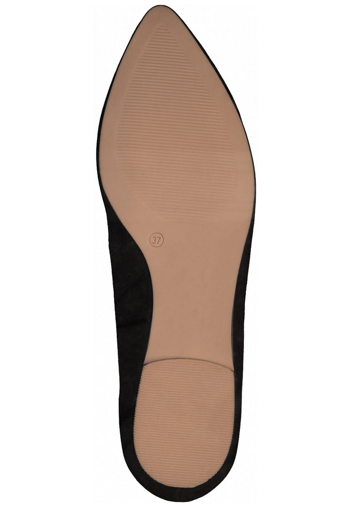 s.Oliver Ballerinas Leder Schwarz