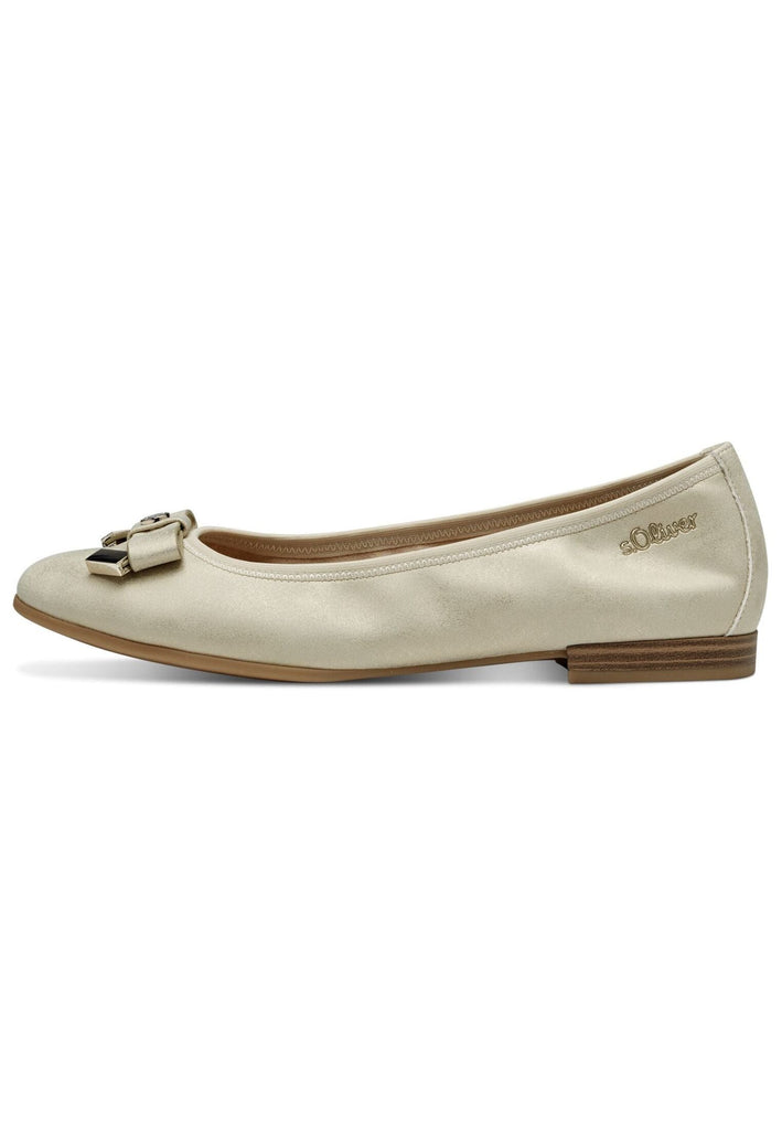 s.Oliver Ballerinas Lederimitat Champagne