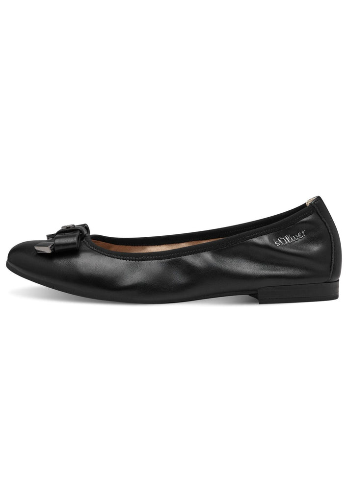 s.Oliver Ballerinas Lederimitat Schwarz