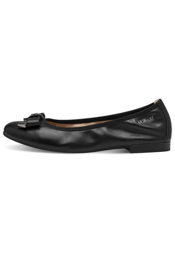 s.Oliver Ballerinas Lederimitat Schwarz