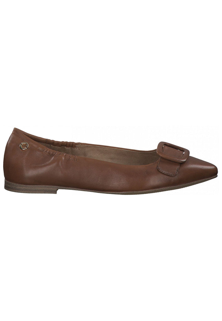 s.Oliver Ballerinas Nappaleder Cognac