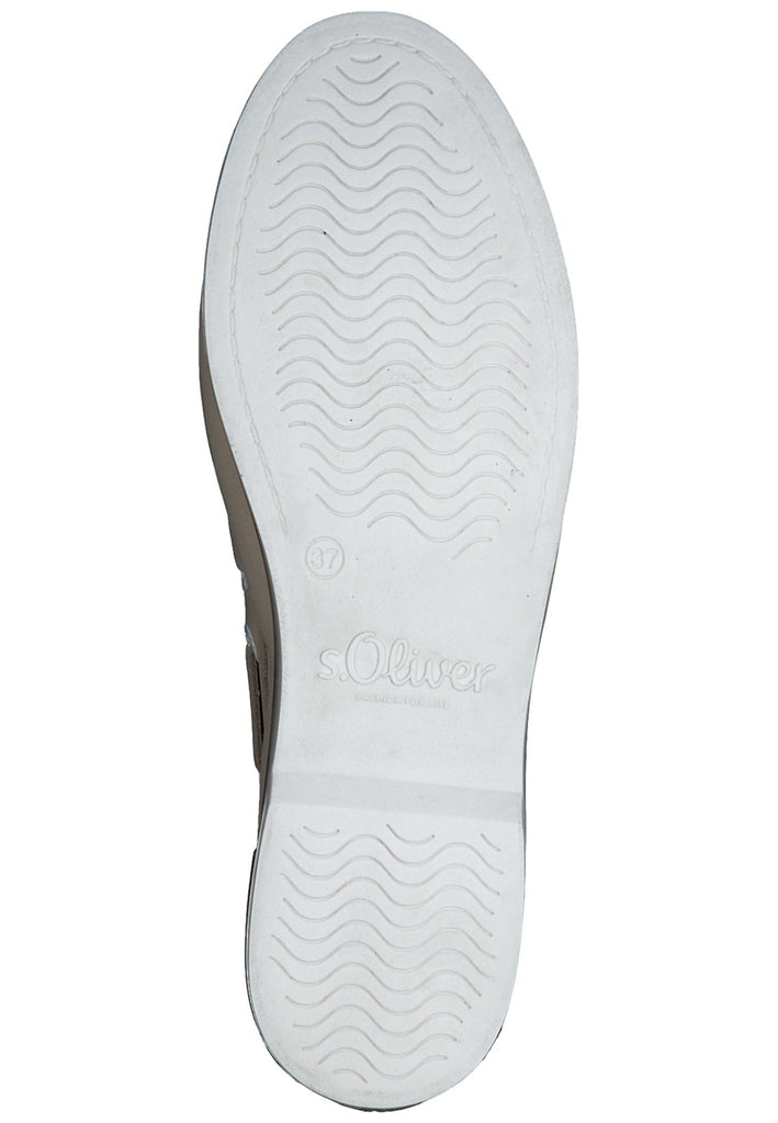 s.Oliver Halbschuhe Leder Cream
