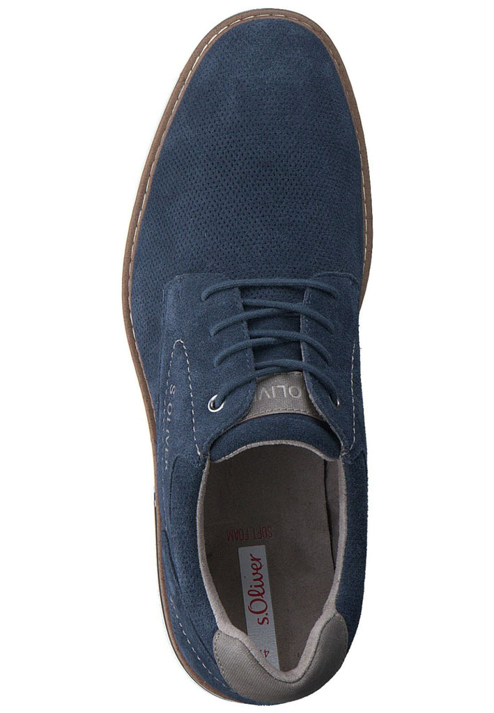 s.Oliver Halbschuhe Leder/Synthetik Navy