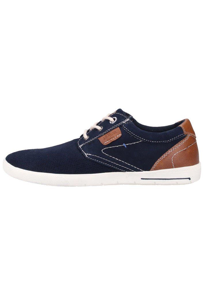 s.Oliver Halbschuhe Leder/Synthetik Navy