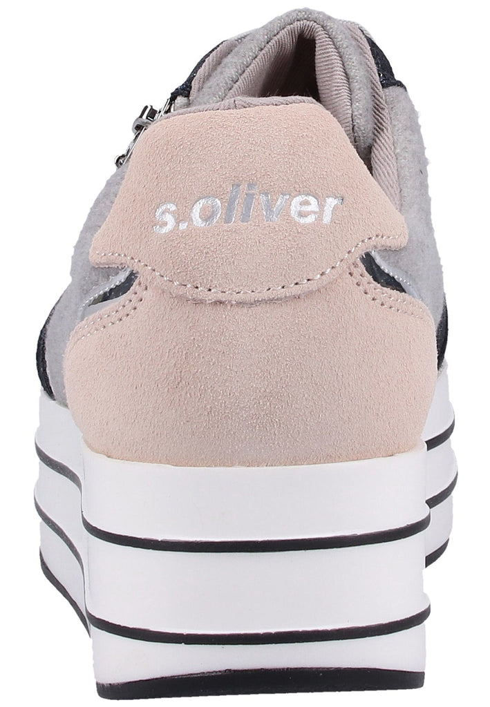 s.Oliver Halbschuhe Leder/Textil Schwarz/Schwarz