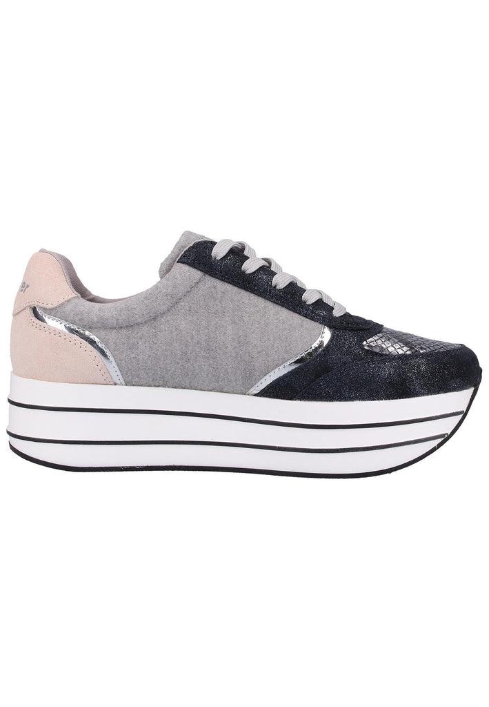 s.Oliver Halbschuhe Leder/Textil Schwarz/Schwarz