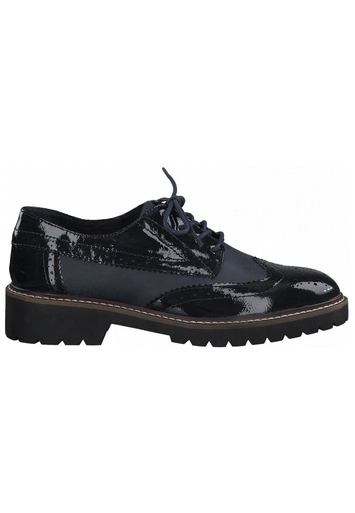 s.Oliver Halbschuhe Lederimitat Navy