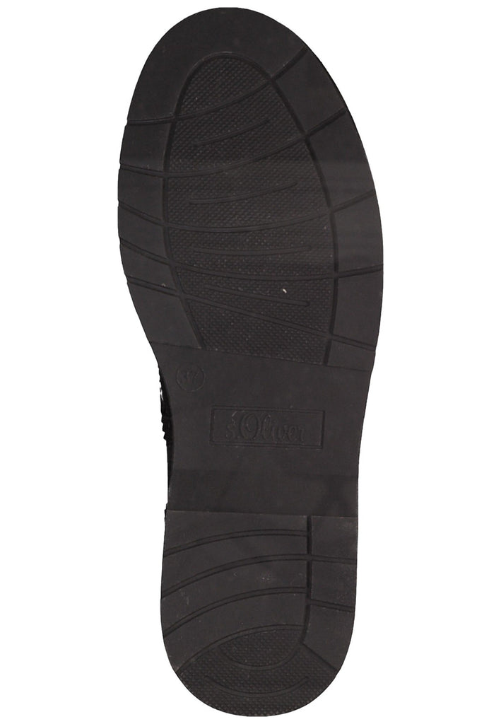 s.Oliver Halbschuhe Lederimitat Schwarz