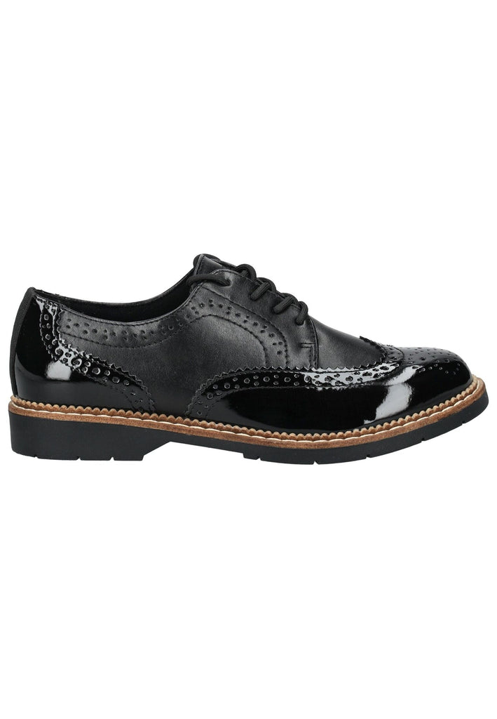 s.Oliver Halbschuhe Lederimitat Schwarz