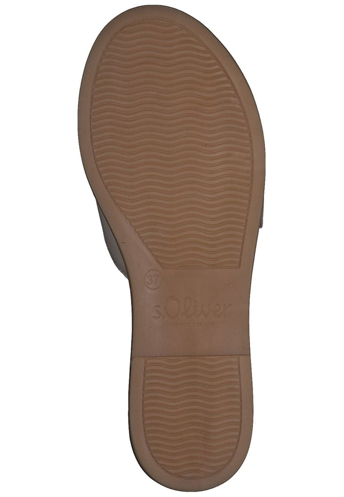 s.Oliver Pantoletten Leder Nude