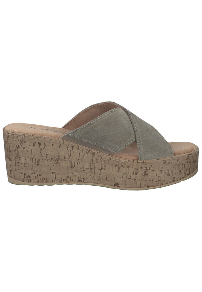 s.Oliver Pantoletten Leder Pistachio