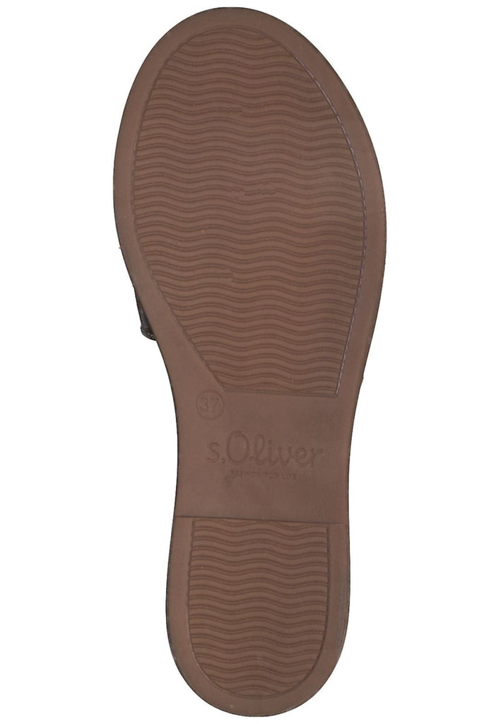 s.Oliver Pantoletten Leder Platinum