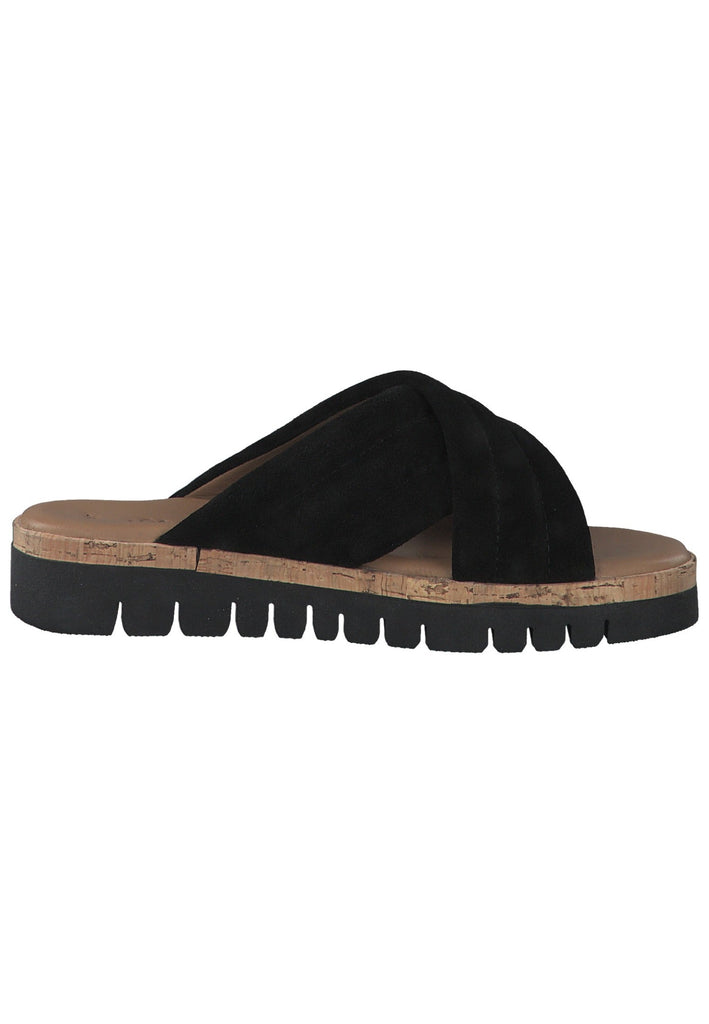 s.Oliver Pantoletten Leder Schwarz