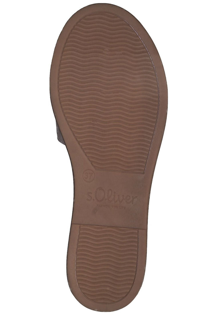 s.Oliver Pantoletten Leder Stone