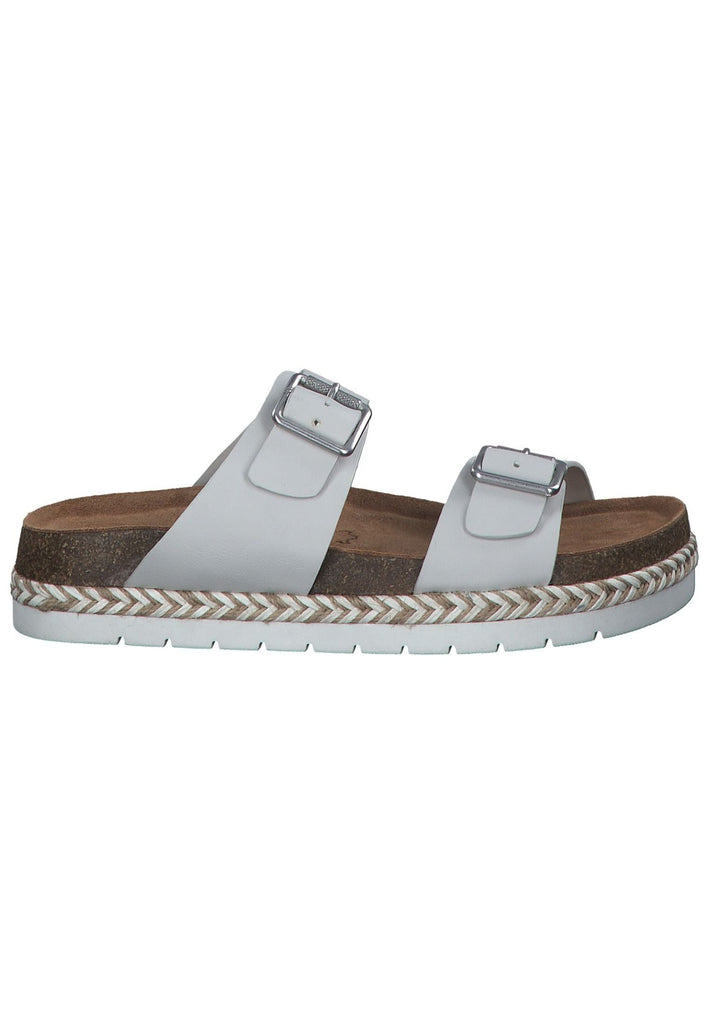 s.Oliver Pantoletten Lederimitat Weiß