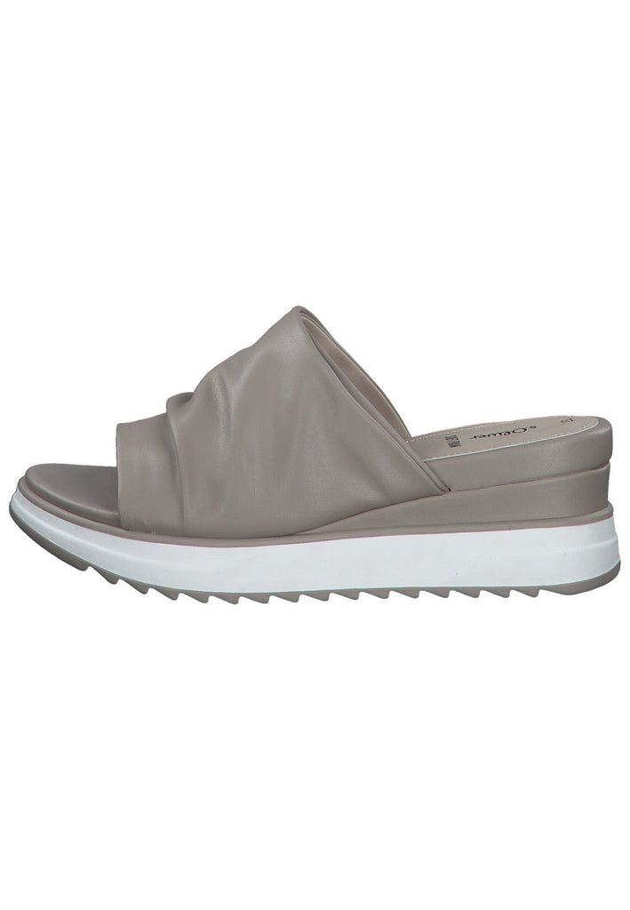 Pantoletten s.Oliver Pantoletten Lederimitat Taupe