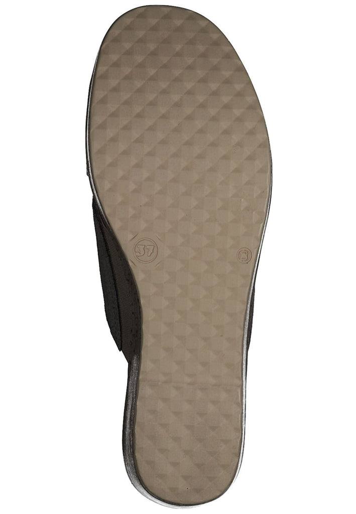 s.Oliver Pantoletten Veloursleder Taupe