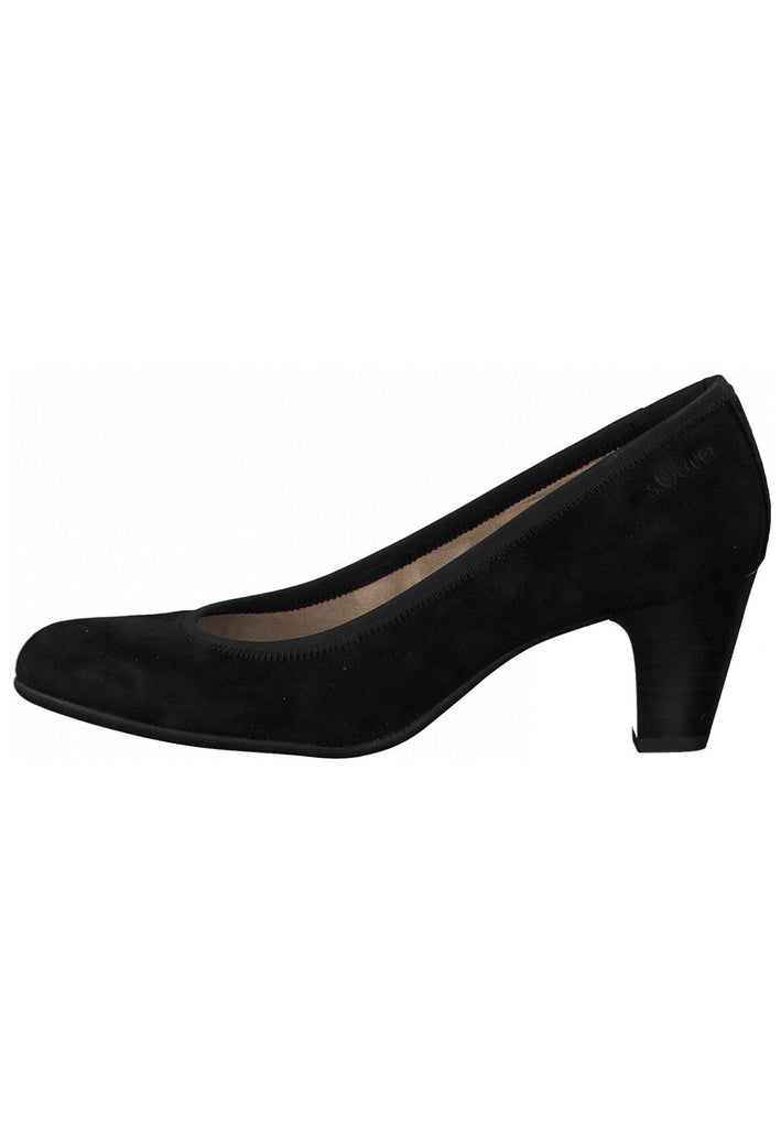 s.Oliver Pumps Leder Schwarz